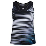 Camiseta de tirantes Head Tech Negro blanco azul